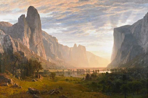 Albert Bierstadt, Looking Down Yosemite Valley, California, 1865. Collection of the Birmingham Museum of Art.